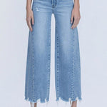 Vervet High Rise Idyllic Wash Panel Crop Jean - The Nines