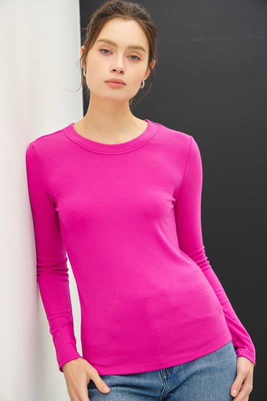 Soft Layering Basic Long Sleeve - 4 Colors! - The Nines