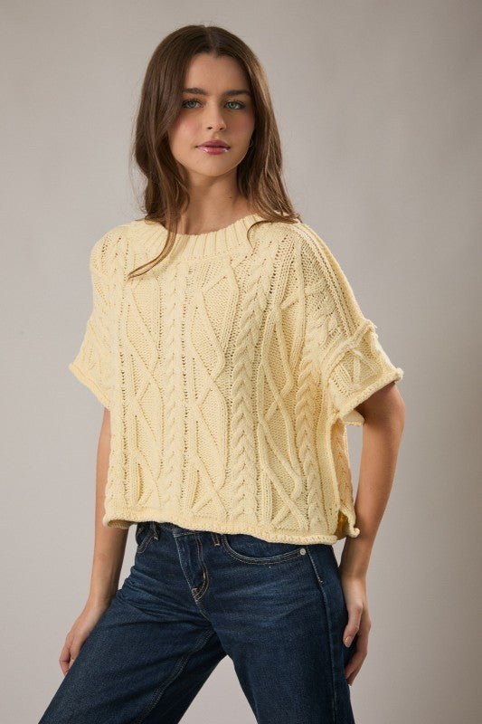 Spring Relaxed Sweater Top - 2 Colors! - The Nines