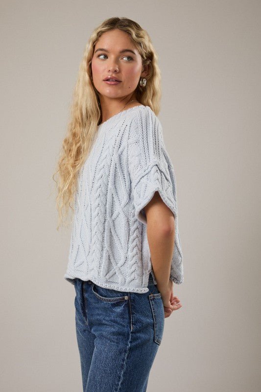 Spring Relaxed Sweater Top - 2 Colors! - The Nines