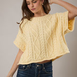 Spring Relaxed Sweater Top - 2 Colors! - The Nines