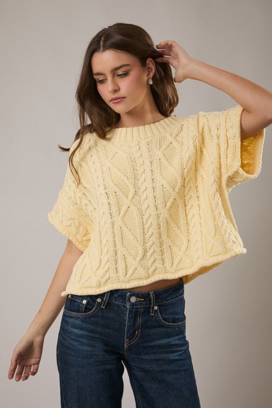 Spring Relaxed Sweater Top - 2 Colors! - The Nines