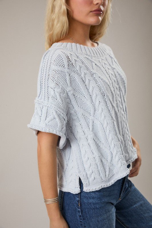 Spring Relaxed Sweater Top - 2 Colors! - The Nines