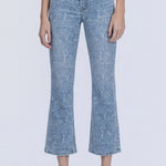 Vervet High Rise Floral Crop Flare - The Nines