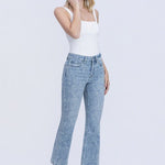 Vervet High Rise Floral Crop Flare - The Nines