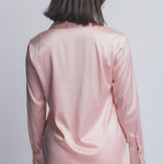 Pink Powder Silky Multi Button Blouse - The Nines