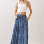 Denim Pocket Skirt - The Nines