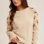 Floral Embroidered Sweaters - 2 Colors! - The Nines
