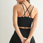 Criss Cross Back Sports Bra - 2 Colors! - The Nines
