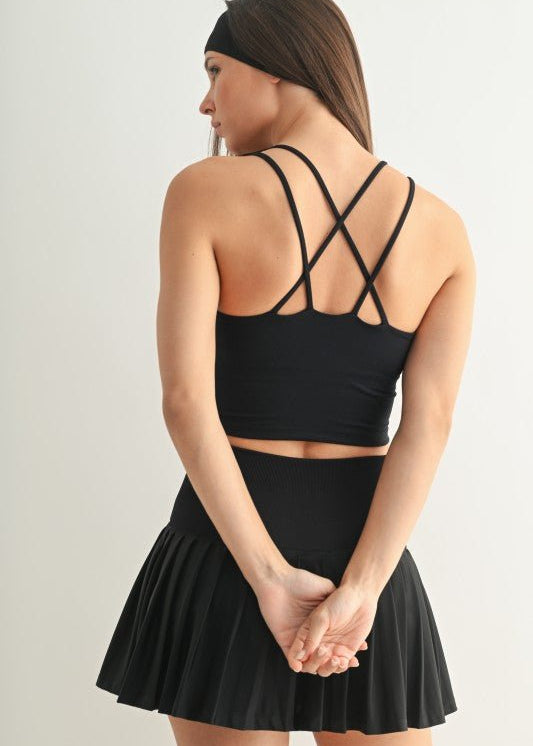 Criss Cross Back Sports Bra - 2 Colors! - The Nines
