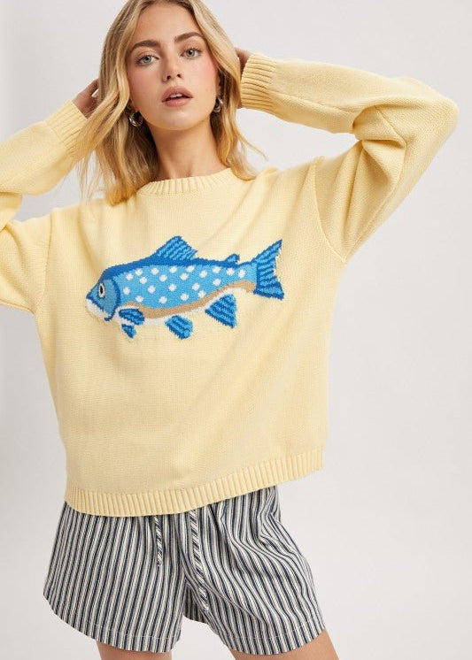 Fish Sweater - 2 colors! - The Nines