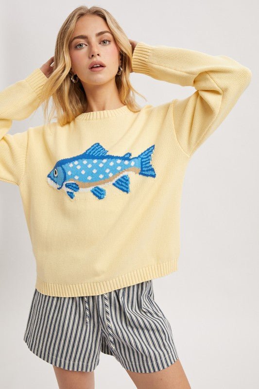 Fish Sweater - 2 colors! - The Nines