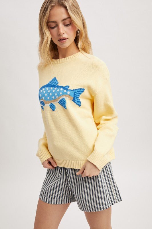 Fish Sweater - 2 colors! - The Nines