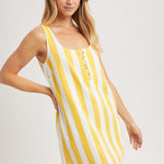 Cotton Striped Tank Dress - 2 Colors! - The Nines