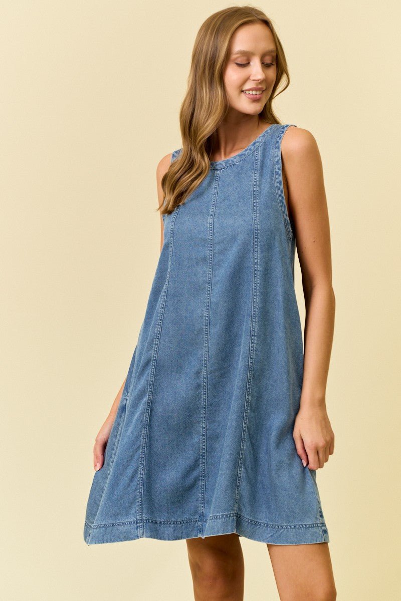Denim Pocket Dress - The Nines