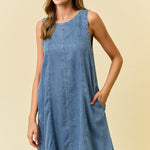 Denim Pocket Dress - The Nines