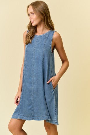 Denim Pocket Dress - The Nines
