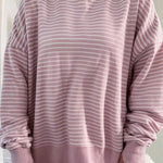 Striped Thumbhole Side Slit Hoodie - The Nines