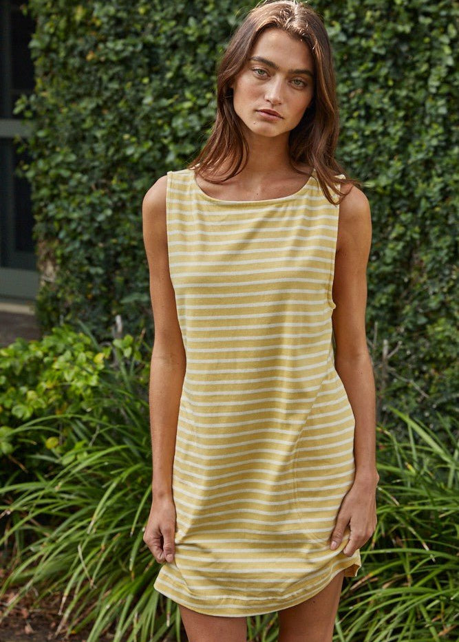 Banana Archie Striped Pocket Dress - The Nines