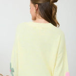 Yellow Crochet Floral Sweater - The Nines