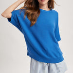 Dolman Short Sleeve Sweater Top - 3 Colors! - The Nines
