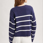 Navy Sailboat Sweater - The Nines
