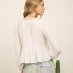 White Floral Eyelet Embroidery Top - The Nines