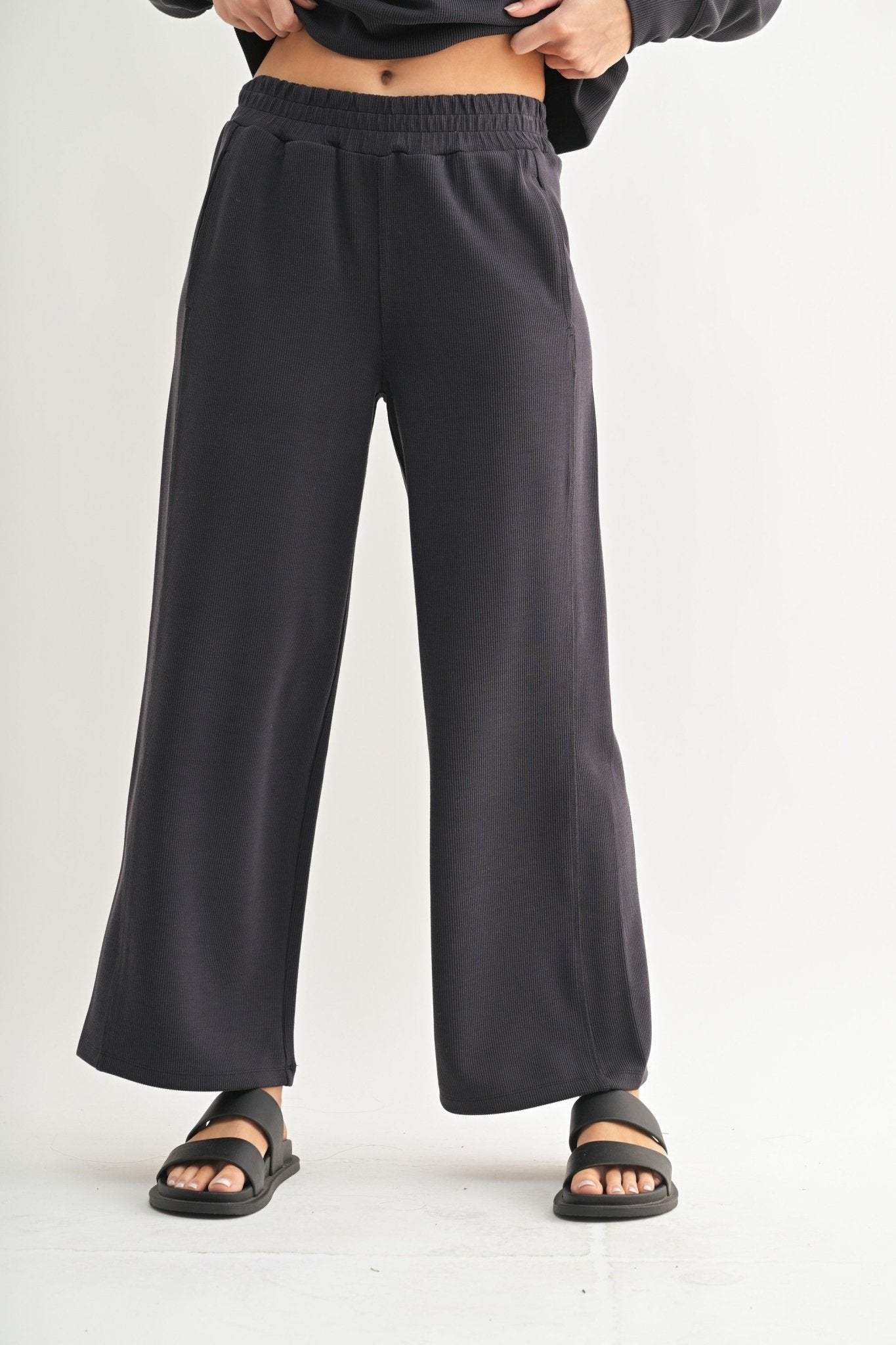 Luxe Ribbed Pants - 6 Colors! - The Nines