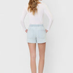 Vervet Pinstriped Drawstring Shorts - The Nines