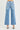 Risen Embroidered High Rise Crop Wide Medium Wash Jeans