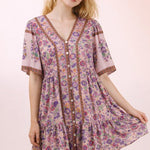 Boho Blossom Button Dress - 2 colors! - The Nines