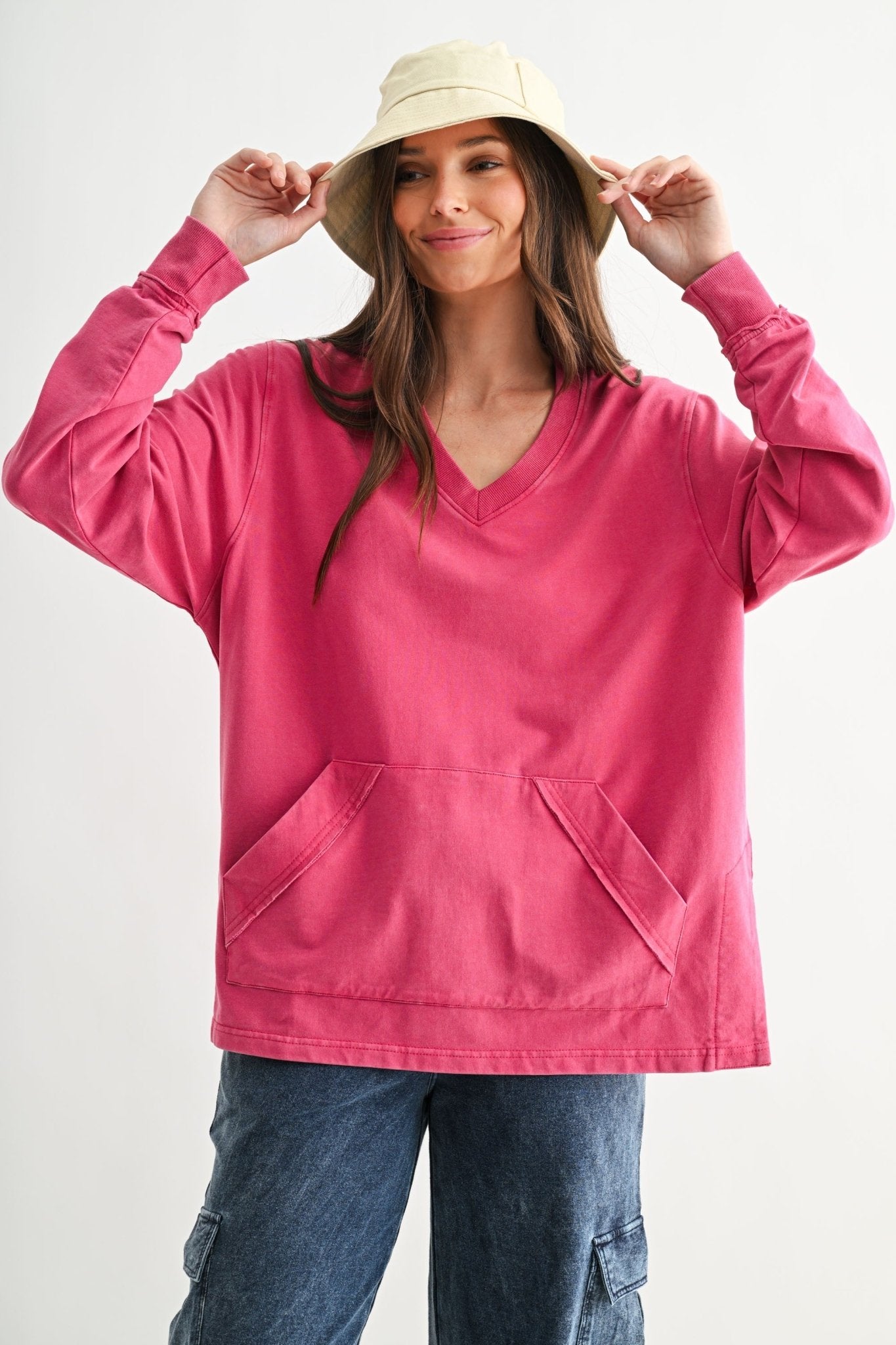 Mono B Sunfade Pink Pullover - The Nines
