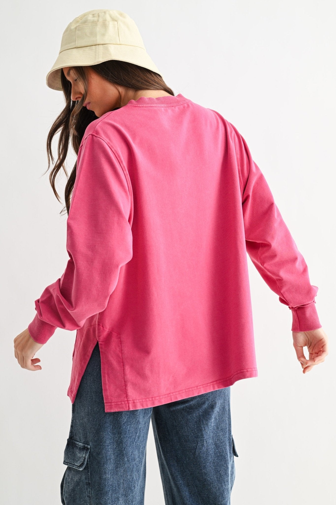 Mono B Sunfade Pink Pullover - The Nines