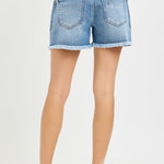 Risen Slouchy Eyelet Drawstring Detail Shorts - The Nines