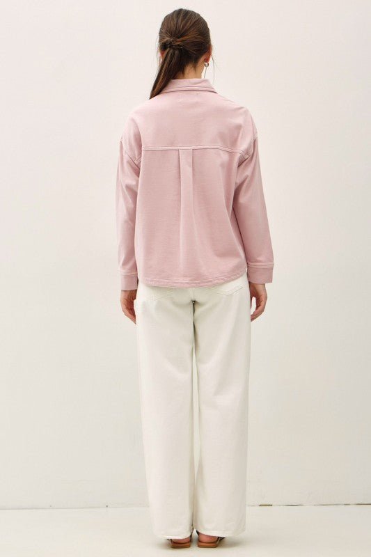 Knit Slightly Cropped Shacket - 3 Colors! - The Nines