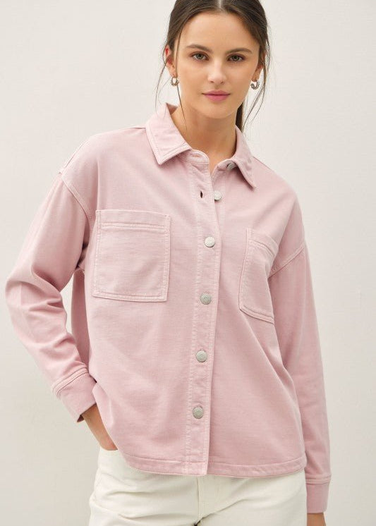 Knit Slightly Cropped Shacket - 3 Colors! - The Nines