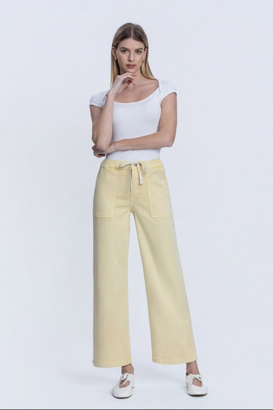 Lovervet Sunny Stretch Denim Drawstring Elastic Waist Jean - The Nines
