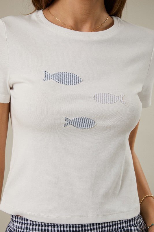Fish Crew Fitted Tee - The Nines