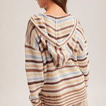 Blaire Multicolor Open Knit Hoodie - 2 Colors! - The Nines