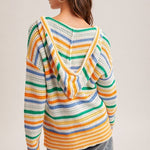 Blaire Multicolor Open Knit Hoodie - 2 Colors! - The Nines