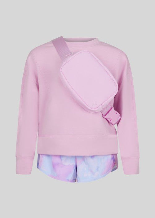 Pink & Lavender Top, Shorts & Bag Set - The Nines