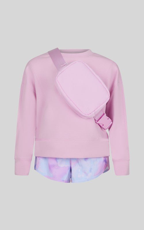 Pink & Lavender Top, Shorts & Bag Set - The Nines