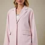 Blush Striped Lined Blazer - The Nines