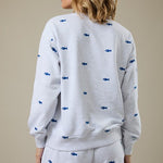 Fish Embroidered Crew - The Nines