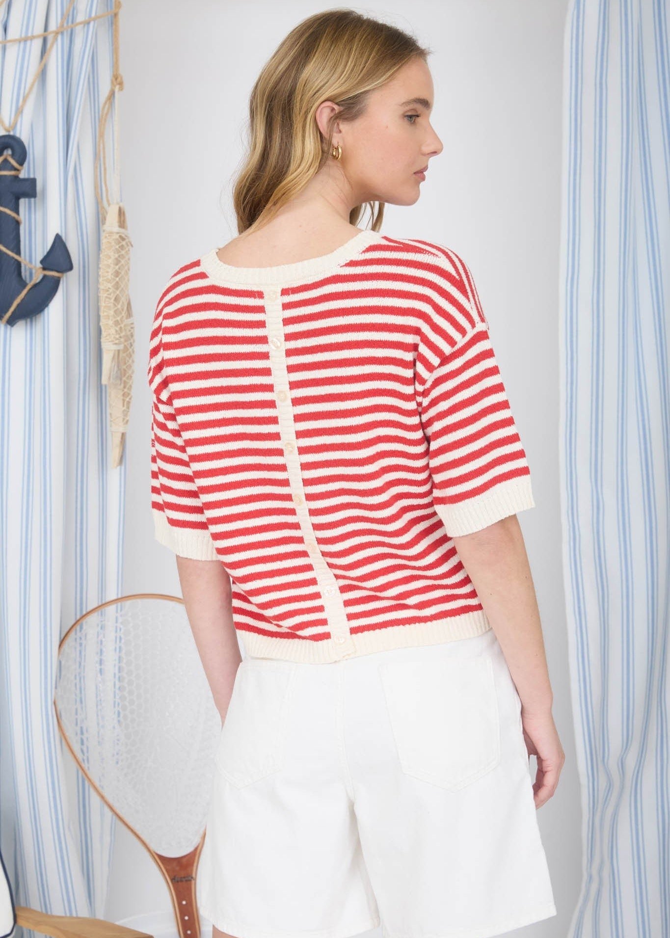 Coastal Calm Knit Lightweight Sweater Top - 2 Colors! - The Nines
