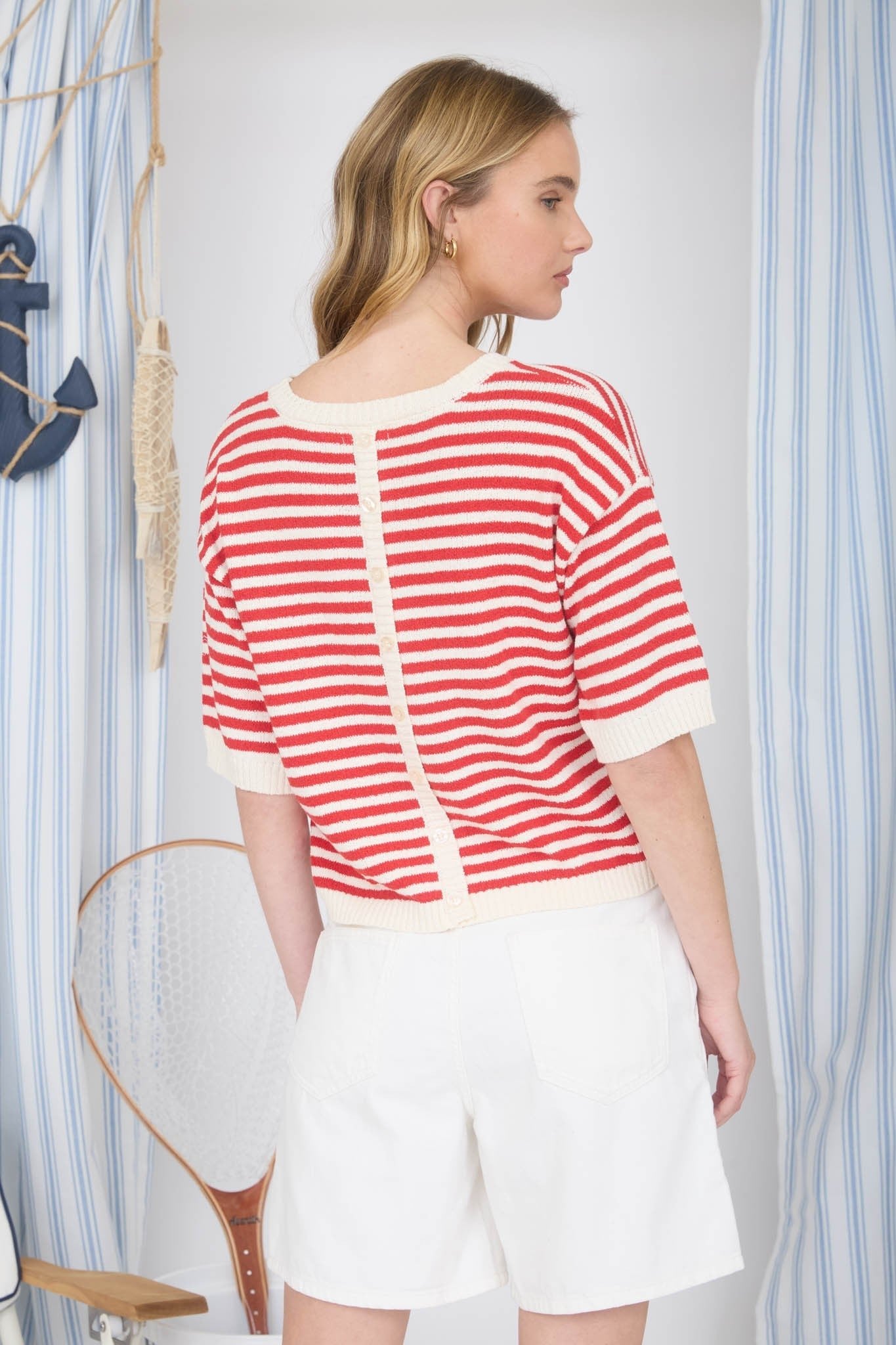 Coastal Calm Knit Lightweight Sweater Top - 2 Colors! - The Nines