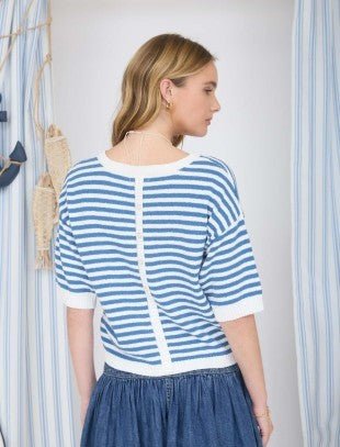Coastal Calm Knit Lightweight Sweater Top - 2 Colors! - The Nines