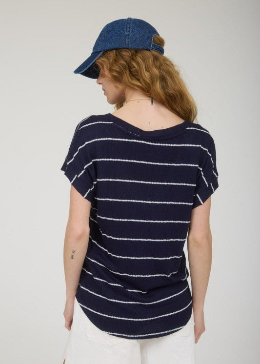 Summer Air Navy Striped Top - The Nines