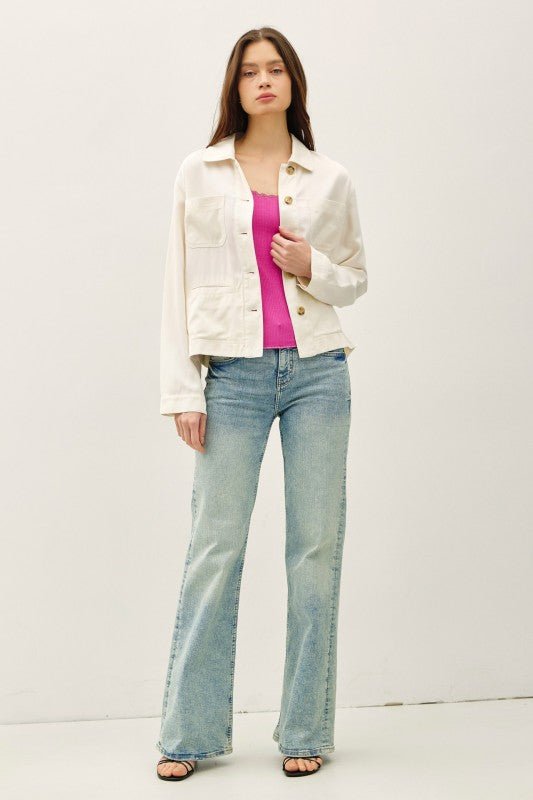 Soft Blended Utility Jacket - 3 Colors! - The Nines
