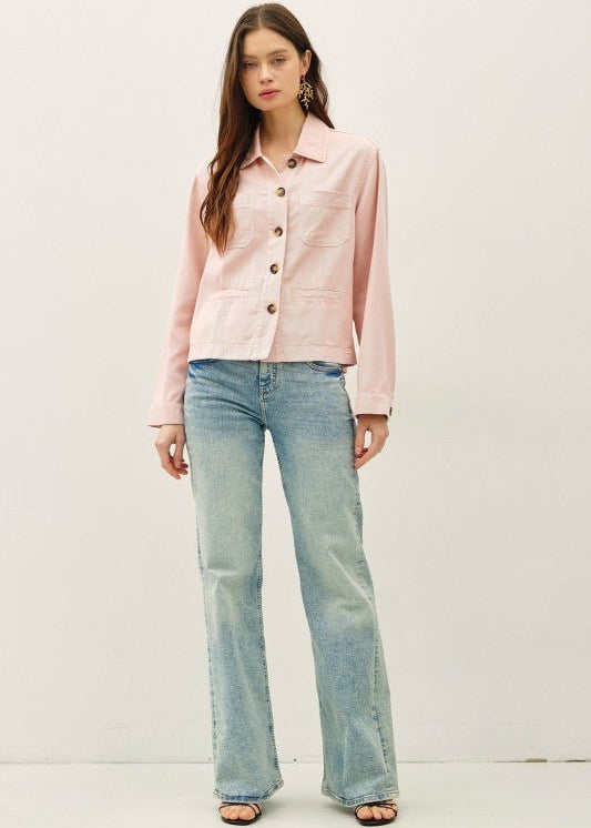 Soft Blended Utility Jacket - 3 Colors! - The Nines